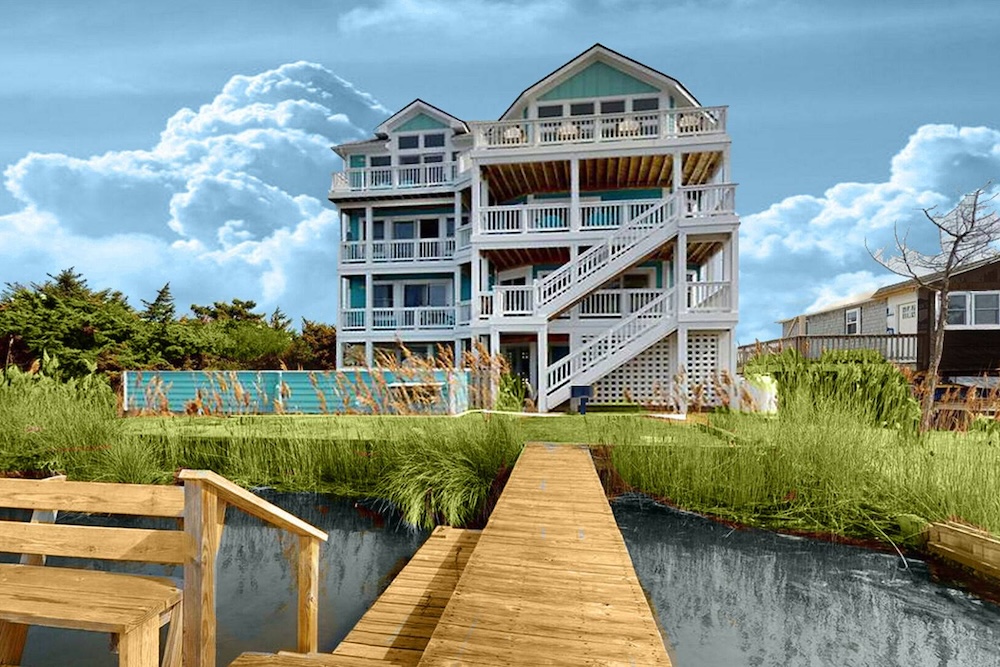 a home on hatteras island with a dog friendly amenity